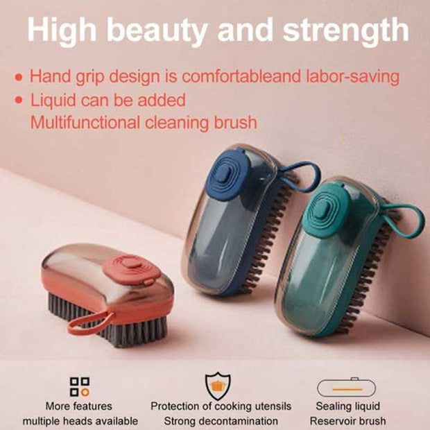 2 In 1 Automatic Liquid Adding Cleaning Brush