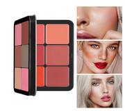 12 Color Lip & Blusher Pallate