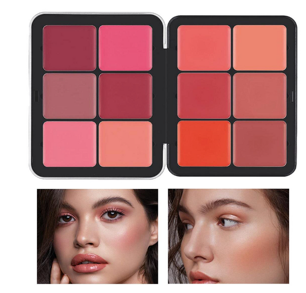 12 Color Lip & Blusher Pallate