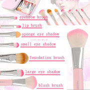 Cute 7-Piece Makeup Brush Set